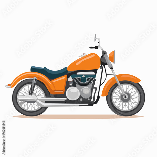 Motorrad im Retro-Chopper-Stil