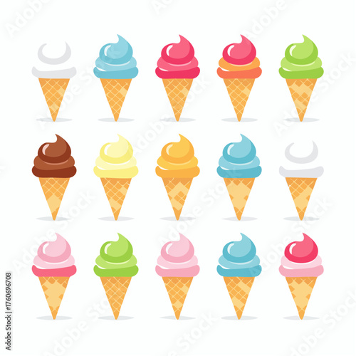 set of ice cream