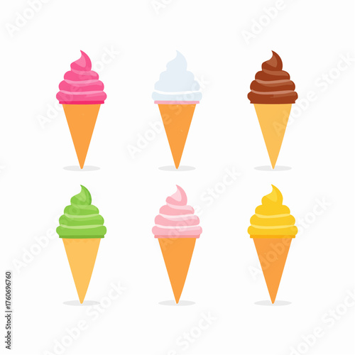 colorful ice cream