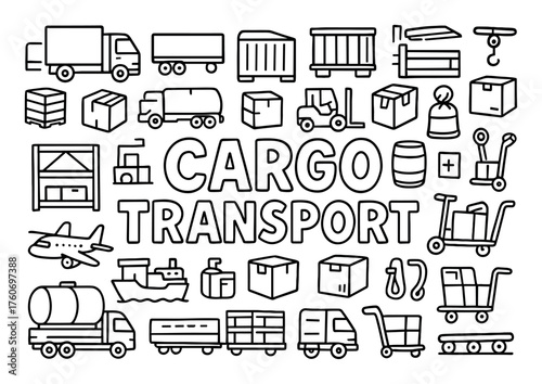 Transport Doodle Art