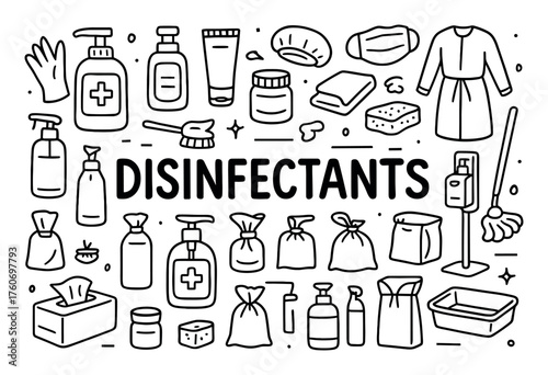 Disinfectant Doodle Art