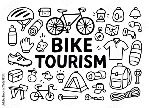 Bike Tourism Icons