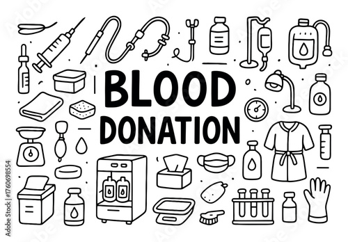 Blood Donation Doodle