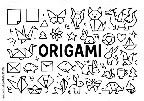 Origami Icons Doodle