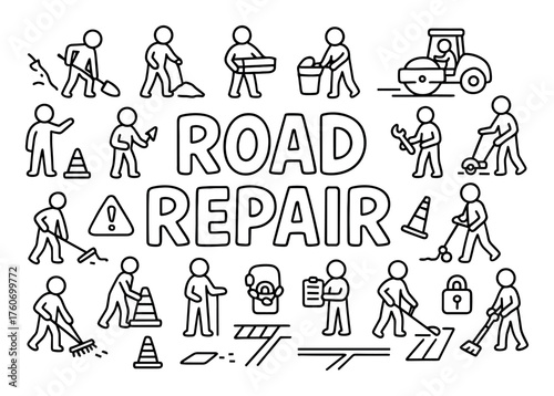 Road Repair Doodle