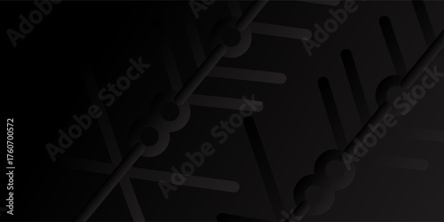 Top Elegant black background with smooth golden curved lines. nature