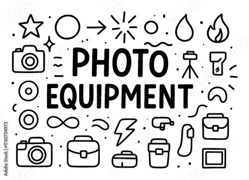 Photography Icons Doodle