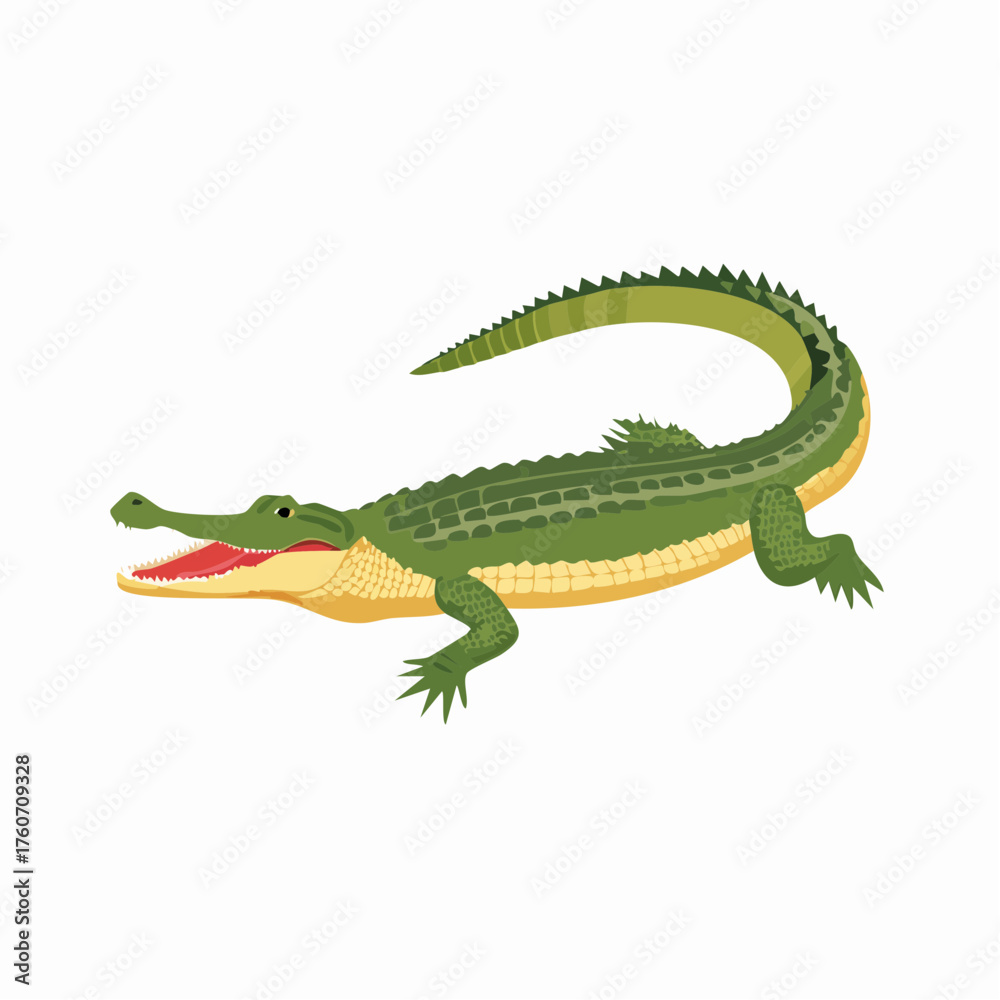 Obraz premium Gharial, eine große fischfressende Krokodilart des indischen Subkontinents