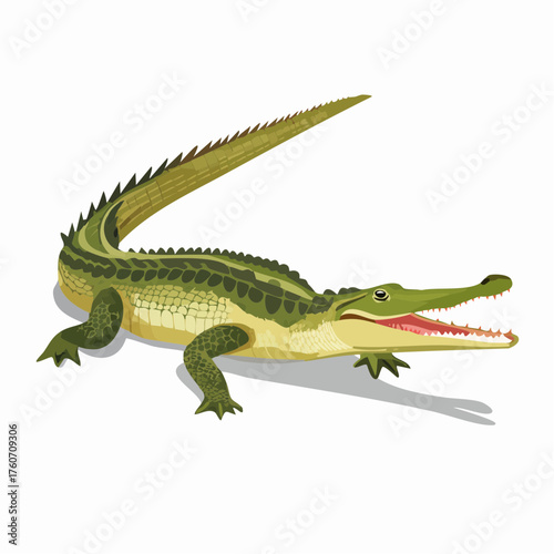 Gharial, eine große fischfressende Krokodilart des indischen Subkontinents