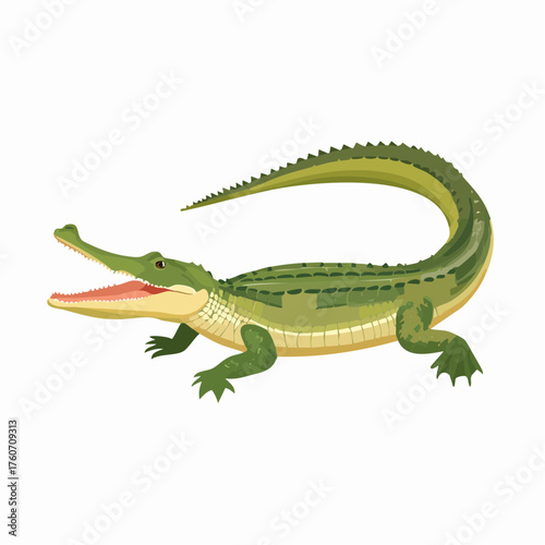 Gharial, eine große fischfressende Krokodilart des indischen Subkontinents