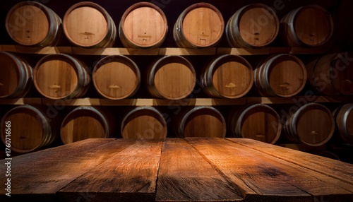4K Wallpaper Of Wine Whiskey Bourbon And Scotch Barrels In An Ageing Facility Shelf Background Wine Cellar For Wallpaper Widescreen 16 9 Aspect Ratio High Resolution Polished Wood Barrels