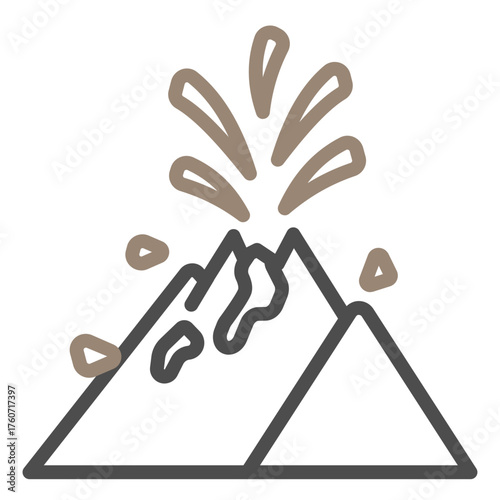 erupting volcano
