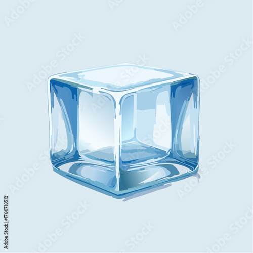 Kristallblock aus Eis