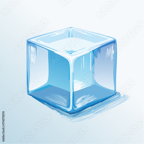 Kristallblock aus Eis