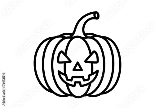 Halloween pumpkin carving illustration
