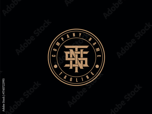 Snt monogram logo, Monogram collection letter sr with circle, interlock, modern style good for brand, clothing, apparel, streetwear, baseball, basketball, football, minimalist