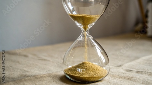 hourglass on sand