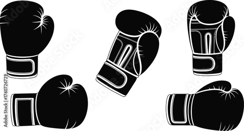 Vector art of boxing gloves.