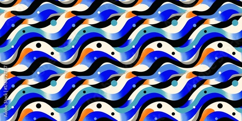 Dynamic Sporty Seamless Pattern Flow