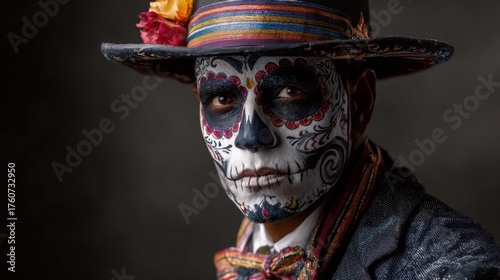 a man with a hat and a top hat