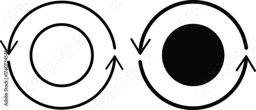 Consistency icon set. user interface symbols. network technology icon. provide visual feedback
