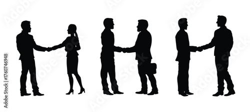 Business Handshake Silhouette