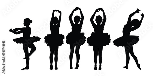 Little Girls Ballet Dancing