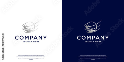 golf ball logo, with a modern abstract style, championship, training, graphic design illustration.