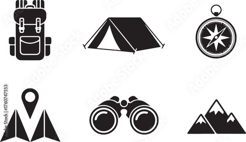 Plan your next adventure with these camping icons