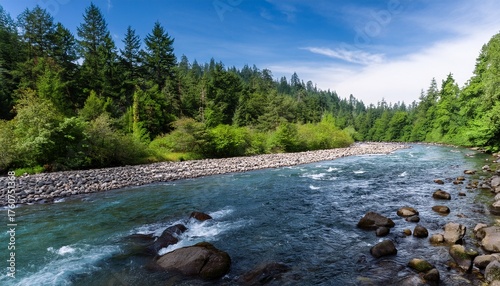 Sammamish River In Woodinville Wa From The Burke Gilman Trail