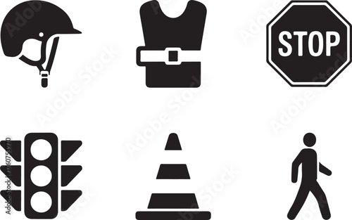 Safety symbols convey security and protection