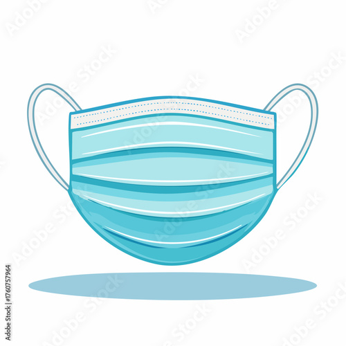 Medical face mask illustration protective equipment vector design