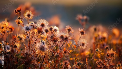 Late Autumn Wildflower Blossoms