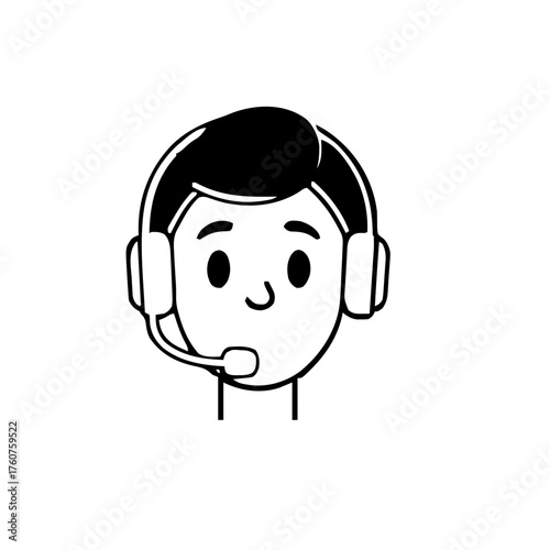 Emoji – person wearing headset, call me hand