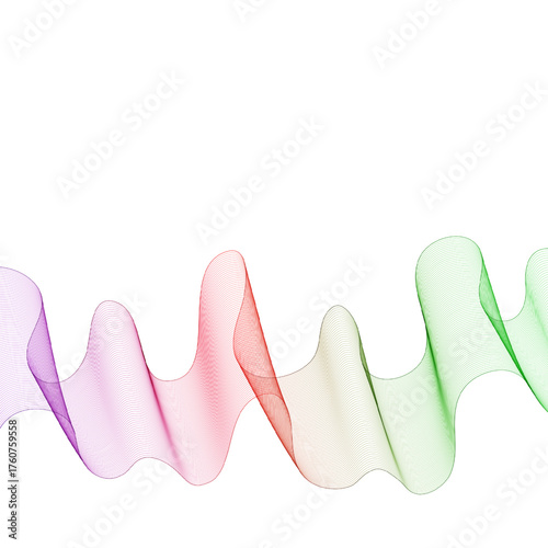 Abstract colorful wave with smooth lines. Eps 10