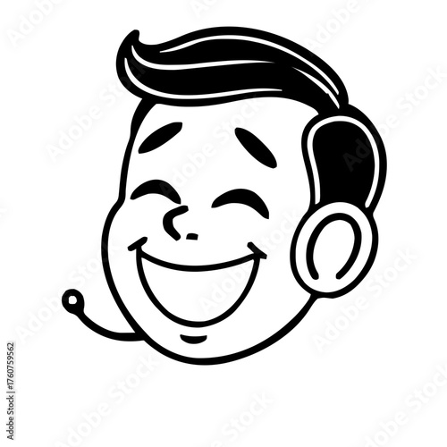 Emoji – person with hearing aid, laughing