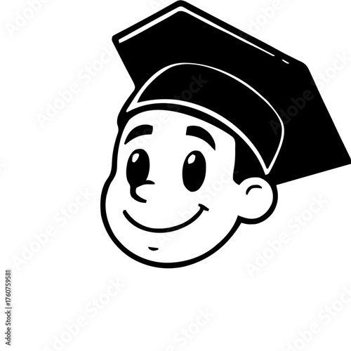 Emoji – person wearing graduation cap, call me hand