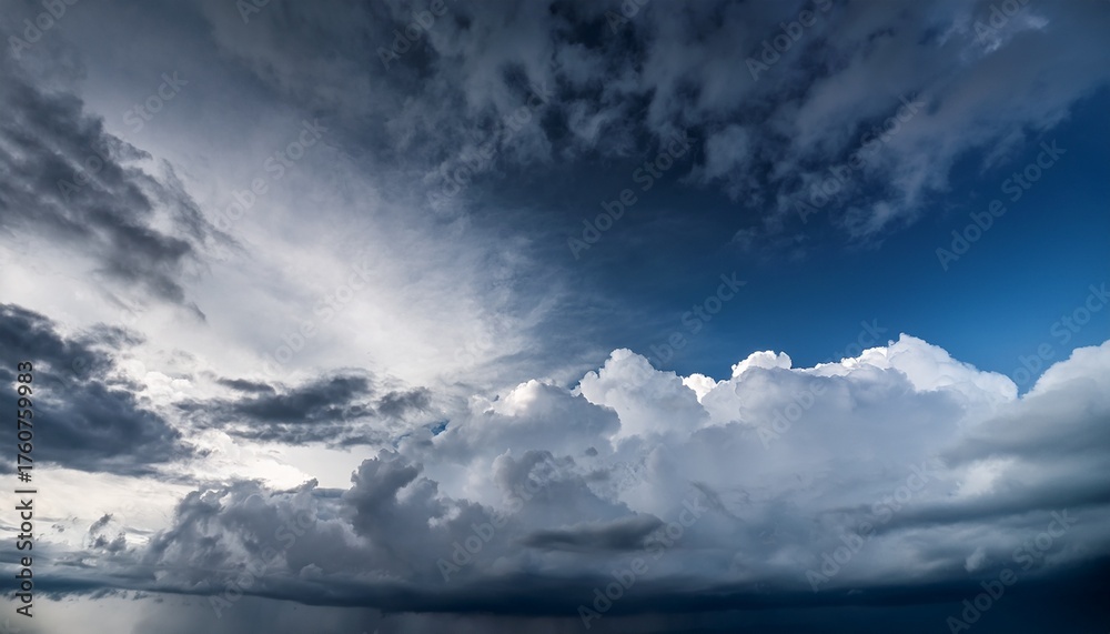 Obraz premium Dramatic Overcast Sky With Gray And White Clouds Before Rainy Season Storm Moody And Gloomy Weather Background Climate Meteorology And Atmospheric Weather Forecasting Climate Change Background
