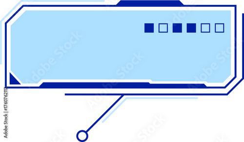 Digital communication message text box callout element