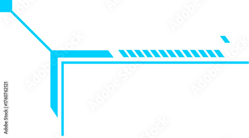 HUD element showing futuristic digital data text box