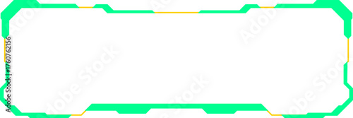 Futuristic user interface digital border frame design
