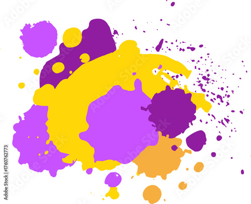 Colorful paint splash dropping abstract artistic background vector