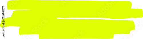 Yellow highlighter strokes marking attention on white