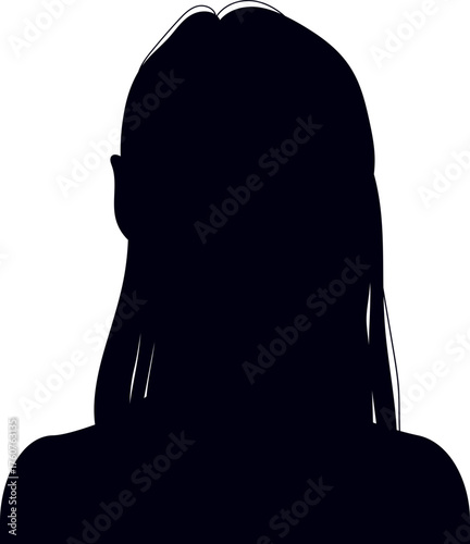 Woman silhouette profile symbolizing anonymity and privacy