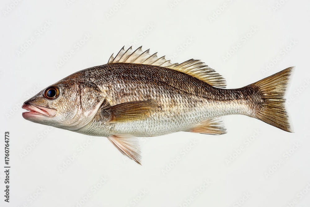 Obraz premium Fish Swimming Gracefully in Clear Water Showcasing Natural Patterns and Colors