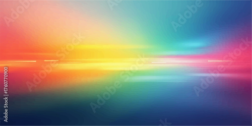 Vibrant rainbow spectrum of light streaks blurring across a dark background