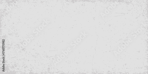 Vintage white grunge paper texture on a rough gray concrete wall backdrop
