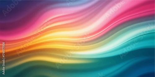 Vibrant abstract swirls of color flowing and blending in a smooth gradient background
