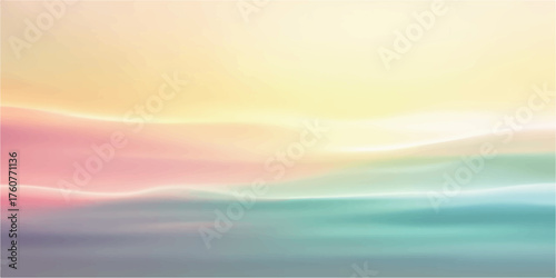 Abstract flowing watercolor wash with soft pastel colors creating a dreamy ethereal landscape