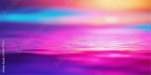 Vibrant abstract background with soft focus blending of pink purple blue and yellow colors